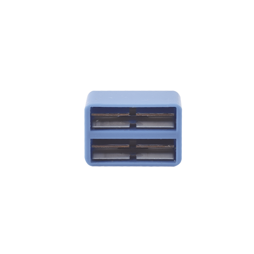 Clip de Puente, Para Uso con Regletas S66 de Siemon, de 1 Par, Color Azul