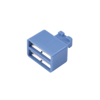 Clip de Puente, Para Uso con Regletas S66 de Siemon, de 1 par, Color Azul