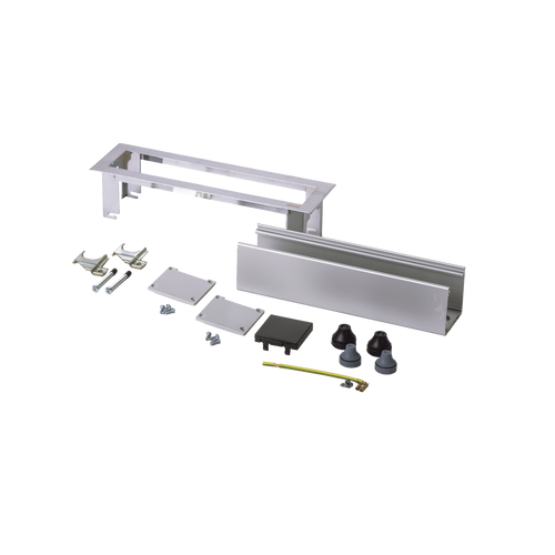 Caja Para Instalación en Escritorio para Voz, Datos o Contactos Eléctricos / Capacidad para 4 Módulos / Salida de Cables Posterior / Los Módulos se Adquieren Aparte / (KFC134/14CY)