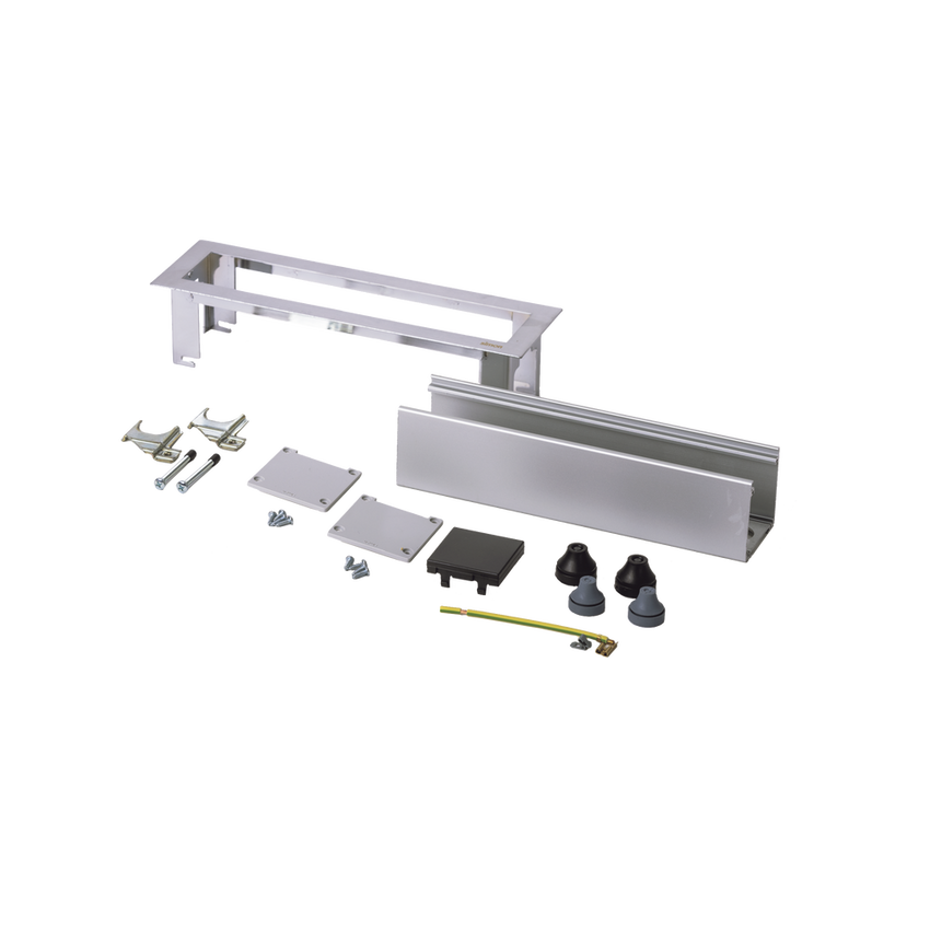 Caja Para Instalación en Escritorio para Voz, Datos o Contactos Eléctricos / Capacidad para 4 Módulos / Salida de Cables Posterior / Los Módulos se Adquieren Aparte / (KFC134/14CY)