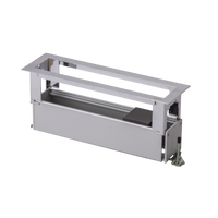 Caja Para Instalación en Escritorio para Voz, Datos o Contactos Eléctricos / Capacidad para 4 Módulos / Salida de Cables "Posterior" / Los Módulos se Adquieren Aparte / (KFC134/14CY)