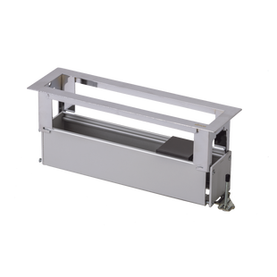 Caja Para Instalación en Escritorio para Voz, Datos o Contactos Eléctricos / Capacidad para 4 Módulos / Salida de Cables "Posterior" / Los Módulos se Adquieren Aparte / (KFC134/14CY)
