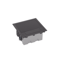 Caja de Suelo Simon Serie S / Para Voz, Datos o Contactos Eléctricos / Capacidad para 2 Módulos / Con Registro Integrado para Fijación en Concreto / Profundidad Ajustable de 70 a 100 mm (2.76 a 3.94 pulgadas) / Alta Resistencia Mecánica y Térmica