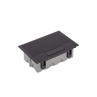 Caja Para Instalación en Piso Falso para Voz, Datos o Contactos Eléctricos / Capacidad para 4 Módulos / Espacio Embellecedor en la Tapa / Profundidad Ajustable de 90 a 120 mm (3.54 a 4.72 pulgadas) / Los Módulos se Adquieren Aparte / (SF410/14CY)