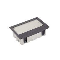Caja Para Instalación en Piso Falso para Voz, Datos o Contactos Eléctricos / Capacidad para 4 Módulos / Espacio Embellecedor en la Tapa / Profundidad Ajustable de 90 a 120 mm (3.54 a 4.72 pulgadas) / Los Módulos se Adquieren Aparte / (SF410/14CY)