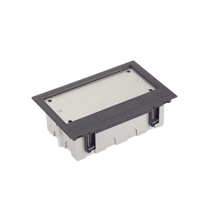 Caja Para Instalación en Piso Falso para Voz, Datos o Contactos Eléctricos / Capacidad para 4 Módulos / Espacio Embellecedor en la Tapa / Profundidad Ajustable de 90 a 120 mm (3.54 a 4.72 pulgadas) / Los Módulos se Adquieren Aparte / (SF410/14CY)