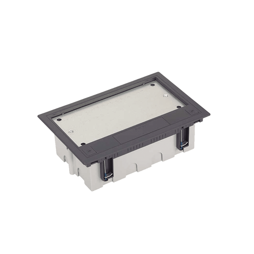Caja Para Instalación en Piso Falso para Voz, Datos o Contactos Eléctricos / Capacidad para 4 Módulos / Espacio Embellecedor en la Tapa / Profundidad Ajustable de 90 a 120 mm (3.54 a 4.72 pulgadas) / Los Módulos se Adquieren Aparte / (SF410/14CY)