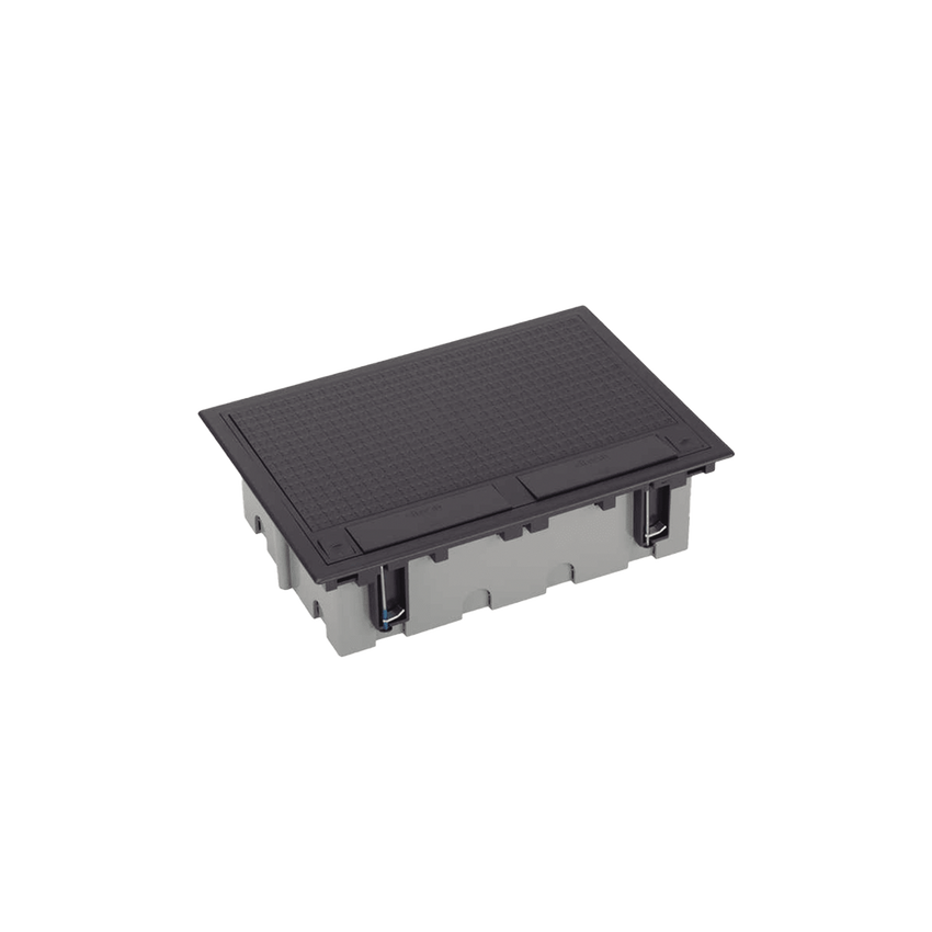 Caja Para Instalación en Piso Falso para Voz, Datos o Contactos Eléctricos / Capacidad para 6 Módulos / Espacio Embellecedor en la Tapa / Profundidad Ajustable de 90 a 120 mm (3.54 a 4.72 pulgadas) / Los Módulos se Adquieren Aparte / (SF610/14CY)