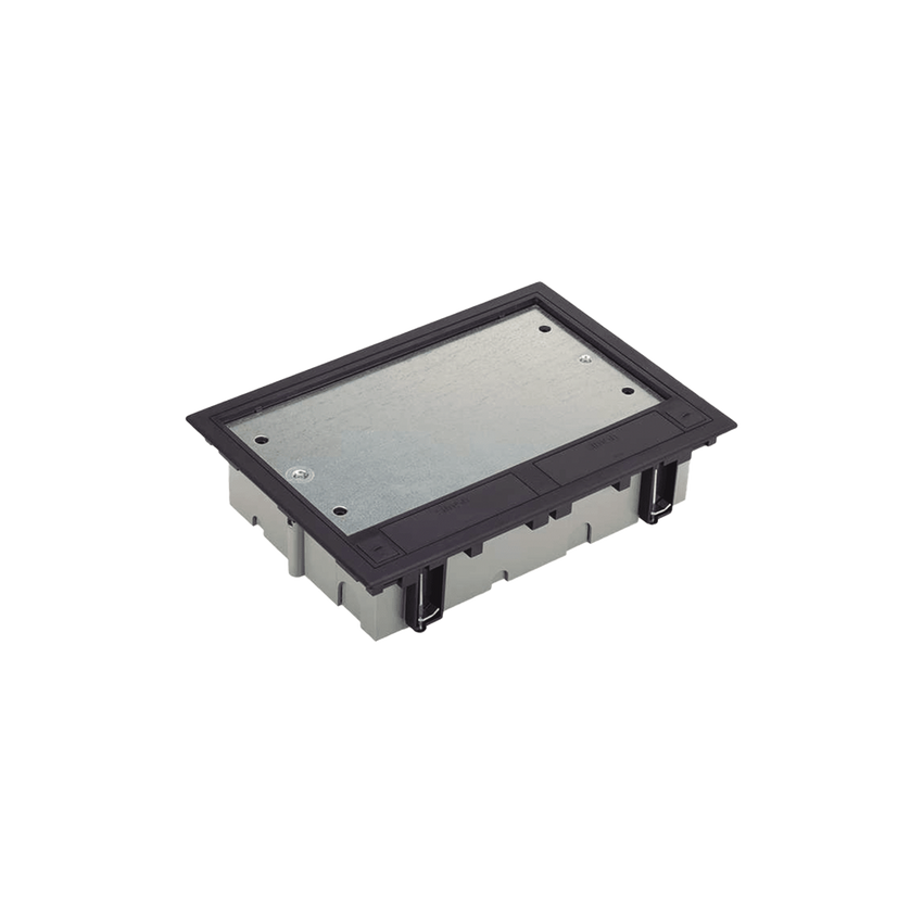 Caja Para Instalación en Piso Falso para Voz, Datos o Contactos Eléctricos / Capacidad para 6 Módulos / Espacio Embellecedor en la Tapa / Profundidad Ajustable de 90 a 120 mm (3.54 a 4.72 pulgadas) / Los Módulos se Adquieren Aparte / (SF610/14CY)