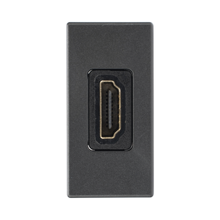 Módulo HDMI Hembra - Hembra Color Grafito / (K129B/14)