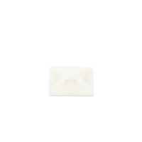 Montaje-Sujetador Adhesivo STRONGHOLD de 4 Vías de 1" x 1" x 1/4", Color Natural,  Nylon 6.6 Retardante de Llamas V-2, Paquete de 100pz