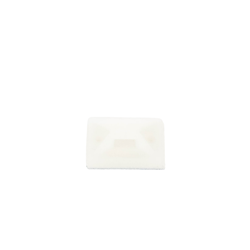 Montaje-Sujetador Adhesivo STRONGHOLD de 4 Vías de 1" x 1" x 1/4", Color Natural,  Nylon 6.6 Retardante de Llamas V-2, Paquete de 100pz