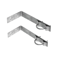 Juego de 2 Herrajes de Pared para Sujeción de Mástil (1-1/4" a 2")