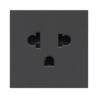 Módulo para Tomacorriente Euroamericano / Color Grafito / 45x45 mm / Compatible con Torres y Cajas para Escritorio de la Marca SIMON