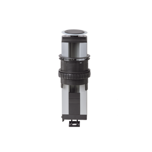 Teleblock Simon K45 para Voz, Datos, Multimedia o Contactos Eléctricos / Capacidad para 4 Módulos K45 / Apertura Manual con Tapa Abatible / Instalación en Mobiliario de Oficina o Comercial /  (KTL204CY))