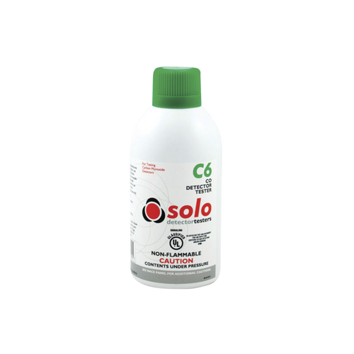 Lata De Gas De Monóxido De Carbono (CO) Genuino Para Prueba De Detectores De CO, Uso Manual o En Dispensadores SOLO-330/SOLO-332, Listado UL