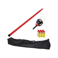 Kit De Prueba De Detectores De Humo, Incluye Pértiga Telescópica SOLO-100 4.6m, Dispensador SOLO-330 4", 12 Latas De Humo M8 y Bolsa De Transporte SOLO-604