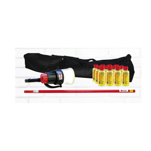 Kit De Prueba De Detectores De Humo, Incluye Extension Telescópica SOLO-101 1.2 m, Dispensador SOLO-330 4", 12 Latas De Humo M8 y Bolsa De Transporte SOLO-604
