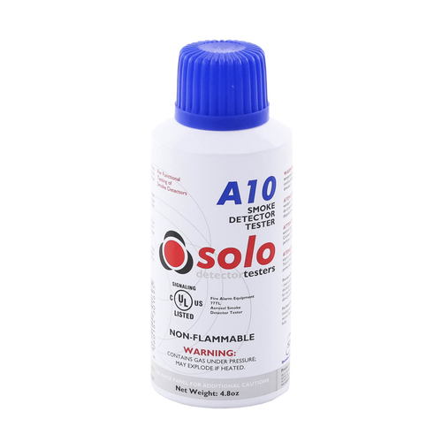 Lata De Humo Sintético En Aerosol Para Prueba De Detectores Puntuales, No Tóxico, No Inflamable, Libre De Silicona, 100%Biodegradable, No Contamina Los Detectores, Uso Manual o En Dispensadores SOLO-330/SOLO-332, Listado UL