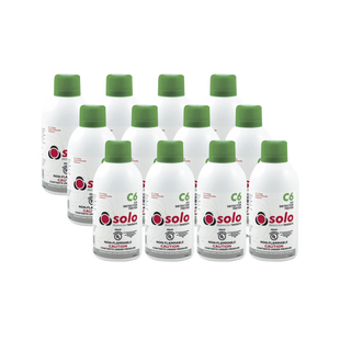 Paquete De 12 Latas De Gas Genuino De Monóxido De Carbono (CO) De Uso Manual o En Dispensadores SOLO-330/SOLO-332