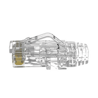 Plug RJ45 Cat6/6A, Para Cable UTP de Calibre 28 AWG (Di�metro Reducido), Chapado en Oro de 50 Micras, Paquete de 100 Piezas