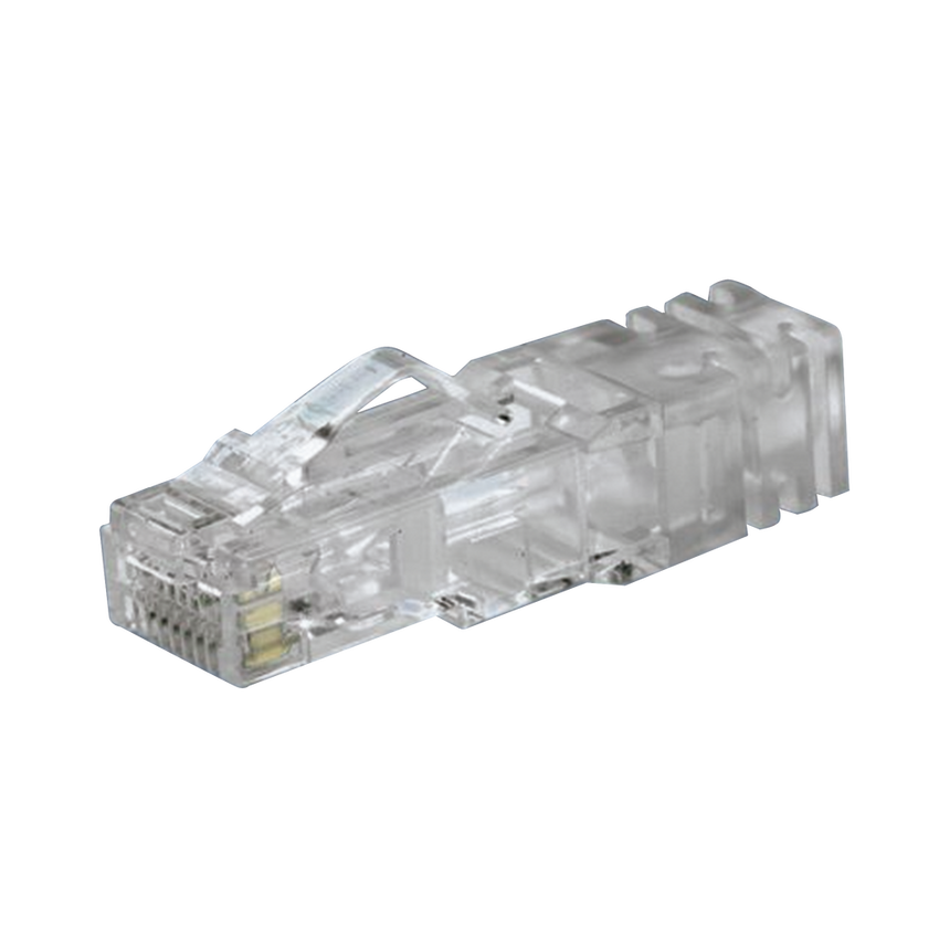 Plug RJ45 Cat6 de 5 Piezas, Para Cable UTP de Calibre 23-24 AWG, Chapado en Oro de 50 Micras, Paquete de 100 Piezas