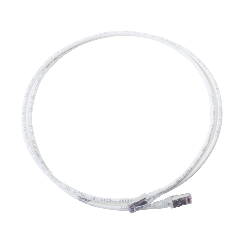 Patch Cord Skinny Cat6A Blindado S/FTP, 1.52 Metros (5 Pies), Diámetro Reducido 28 AWG, Color Blanco