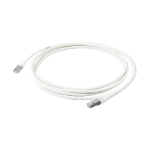 Patch Cord "Skinny" Cat6A Blindado S/FTP, 10ft, Diámetro Reducido 28 AWG, Color Blanco
