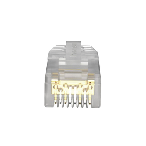 Plug RJ45 Cat6A, Para Cable UTP de Calibre 26 AWG, Chapado en Oro de 50 Micras, Paquete de 100 Piezas