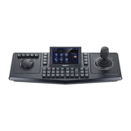 Controlador de domos PTZ y Camaras IP Wisenet, con pantalla LCD touch screen de 5"