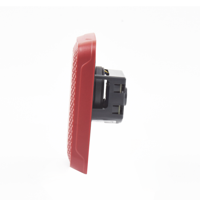 Bocina para Montaje en Pared, Color Rojo, Nuevo Diseño Moderno y Elegante y Menor Consumo de Corriente