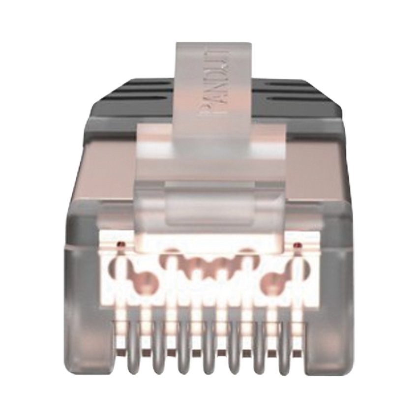 Plug RJ45 Cat6 Blindado, Para Cable Calibre 24-26 AWG, Chapado en Oro de 50 micras, Paquete de 100 Piezas