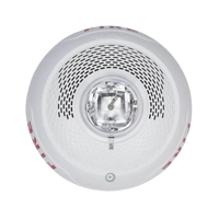 Bocina con Lámpara Estroboscópica, Montaje en Techo, Color Blanco, Nuevo Diseño Moderno y Elegante y Menor Consumo de Corriente