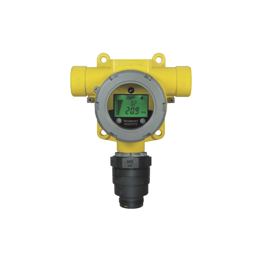 Detector De Gas Fijo Remoto, Con Sensor De Oxigeno (O2) 0-25%, Carcasa Aluminio, Clase I, Div 2, Salida 4-20 mA, 3 Reles, Serie Sensepoint XCD RTD