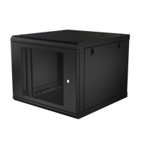 Gabinete de Pared con Puerta Perforada, 635mm de Profundidad, 9U Rack de 19'', Acero Reforzado