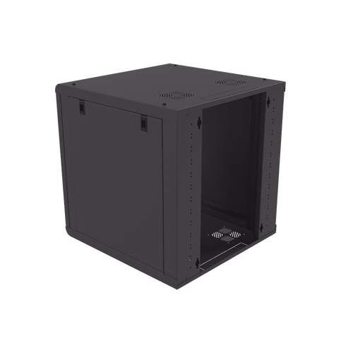 Gabinete de Pared 12U de 635 mm de Profundidad, Rack de 19 in en Acero Reforzado: Compacto y Resistente para Soluciones Profesionales