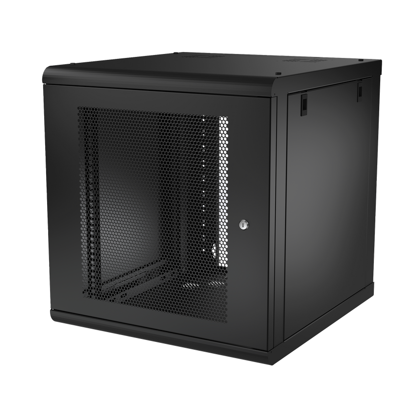 Gabinete de Pared 12U de 635 mm de Profundidad, Rack de 19'' en Acero Reforzado: Compacto y Resistente para Soluciones Profesionales