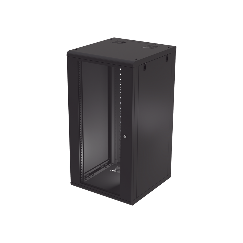 Gabinete de Pared 24U de 635 mm de Profundidad, Rack de 19'' en Acero Reforzado: Compacto y Resistente para Soluciones Profesionales