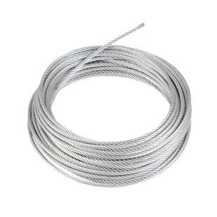 Rollo o carrete de 50 Metros de Retenida de 1/8" de Alta Resistencia, Galvanizado clase A.