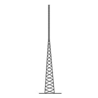 Torre Autosoportada Tubular ROHN de 21 metros Linea SSV HEAVY DUTY.