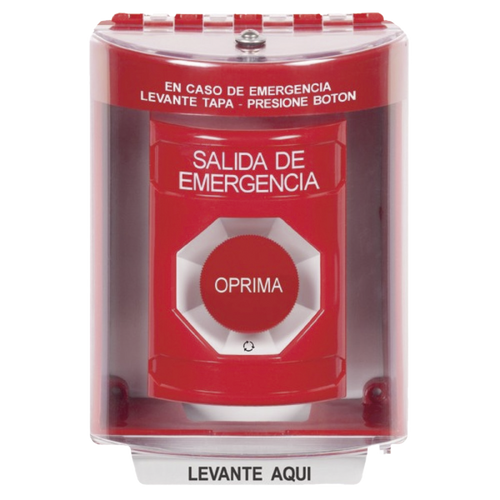 Botón Multipropósito, Salida De Emergencia, Girar Para Reset, Bocina Integrada, Español, Cubierta De Policarbonato, 2 Relevadores NO/NC, Interior/Exterior