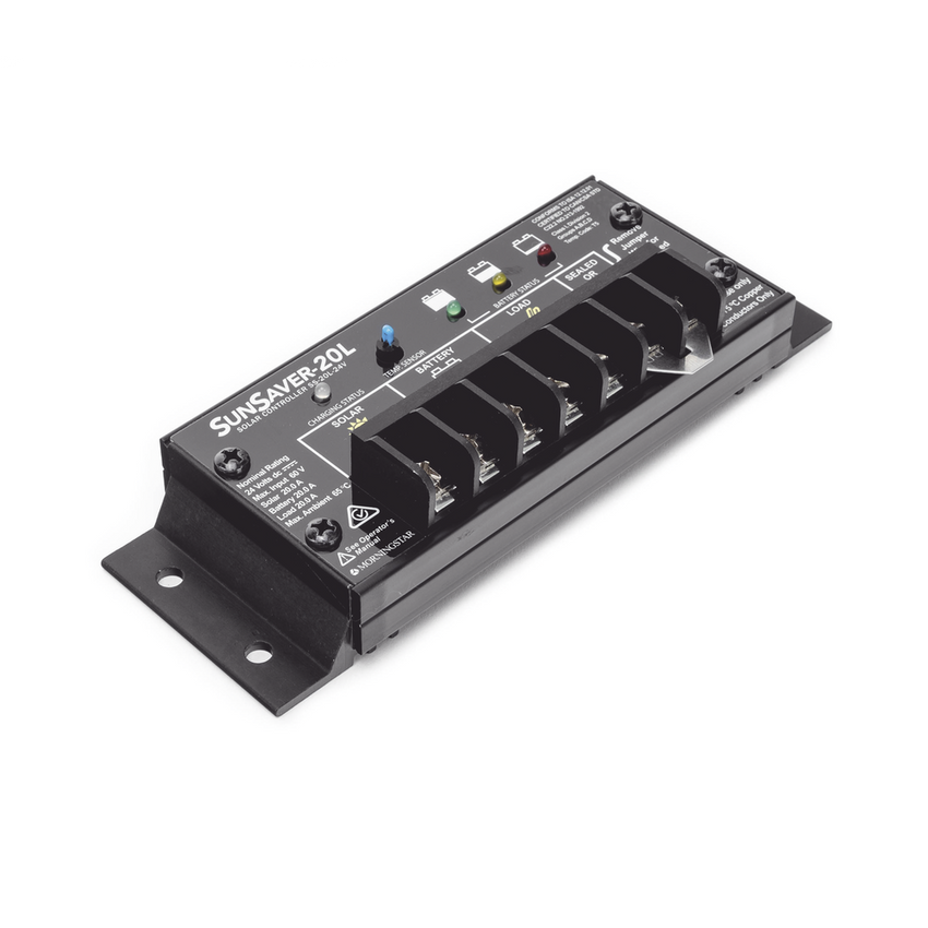 Controlador de Carga Solar SunSaver PWM 20 A / 12 VCC / Encapsulado Ep�xico / Clase 1 Div 2 / Compensaci�n de Temperatura
