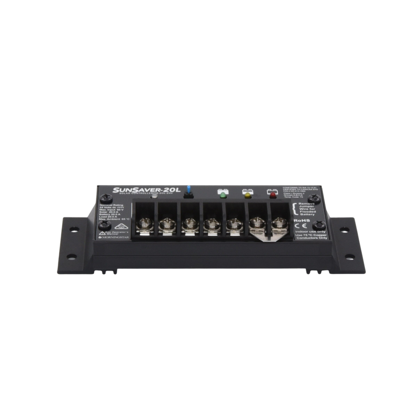 Controlador de Carga Solar SunSaver PWM 20 A / 24 VCC / Encapsulado Ep�xico / Clase 1 Div 2 / Compensaci�n de Temperatura