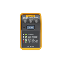 Probador de Tomacorriente Eléctrico Estándar o GFCI, Con LEDs de Alto Brillo y Gráfico Incluido Para Verificar Rápida y Fácilmente el Cableado