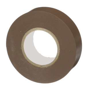 Cinta Eléctrica STRONGHOLD para Aislar, de PVC, Uso General Reparación y Mantenimiento, Grosor de 0.18mm (7 mil), Ancho de 19mm, y 20.12m de Largo, Color Café
