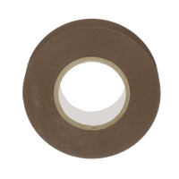 Cinta Eléctrica STRONGHOLD para Aislar, de PVC, Uso General Reparación y Mantenimiento, Grosor de 0.18mm (7 mil), Ancho de 19mm, y 20.12m de Largo, Color Café