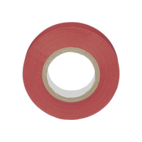 Cinta Eléctrica STRONGHOLD para Aislar, de PVC, Uso General Reparación y Mantenimiento, Grosor de 0.18mm (7 mil), Ancho de 19mm, y 20.12m de Largo, Color Rojo