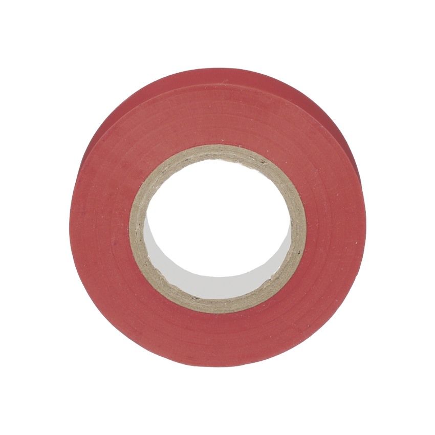 Cinta Eléctrica STRONGHOLD para Aislar, de PVC, Uso General Reparación y Mantenimiento, Grosor de 0.18mm (7 mil), Ancho de 19mm, y 20.12m de Largo, Color Rojo