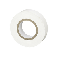 Cinta Eléctrica STRONGHOLD para Aislar, de PVC, Uso General Reparación y Mantenimiento, Grosor de 0.18mm (7 mil), Ancho de 19mm, y 20.12m de Largo, Color Blanco