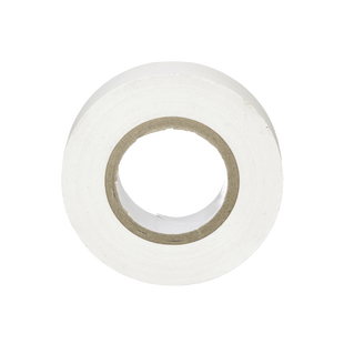 Cinta Eléctrica STRONGHOLD para Aislar, de PVC, Uso General Reparación y Mantenimiento, Grosor de 0.18mm (7 mil), Ancho de 19mm, y 20.12m de Largo, Color Blanco